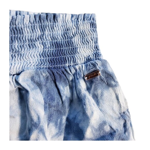 PINK Victoria's Secret Shorts Women's Size Small Blue Tie Dye Elastic Waist - Picture 5 of 7